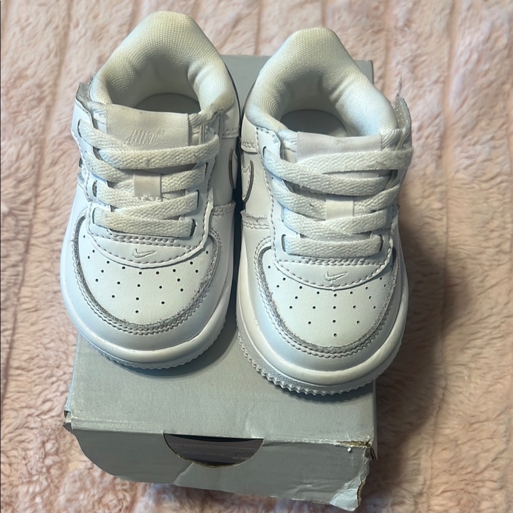 Nike Kids All-White Sneakers